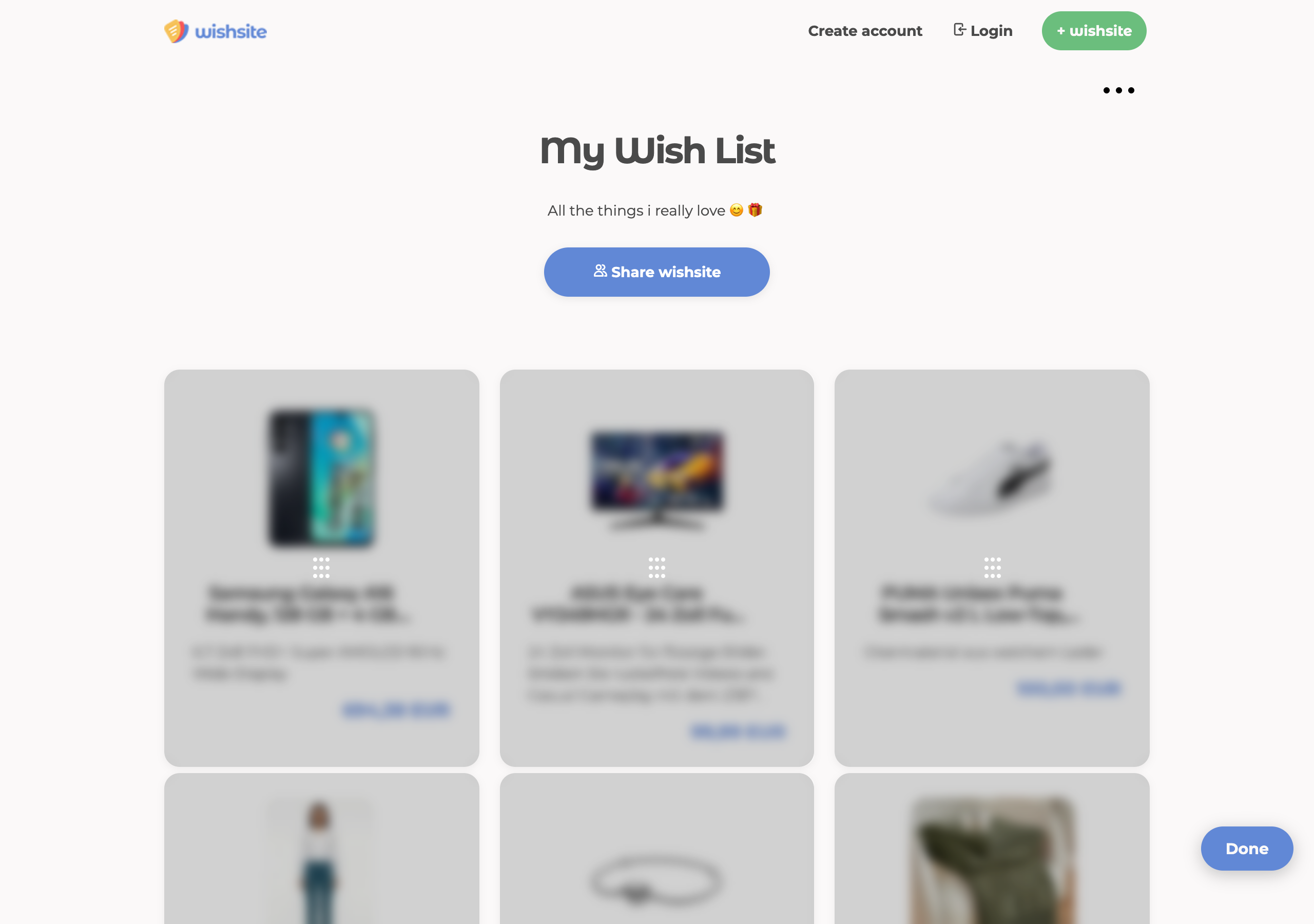 Sort mode on wishsite: rearrange wish cards via drag and drop